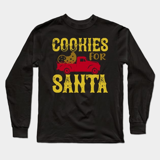 Cookies For Santa Long Sleeve T-Shirt by APuzzleOfTShirts